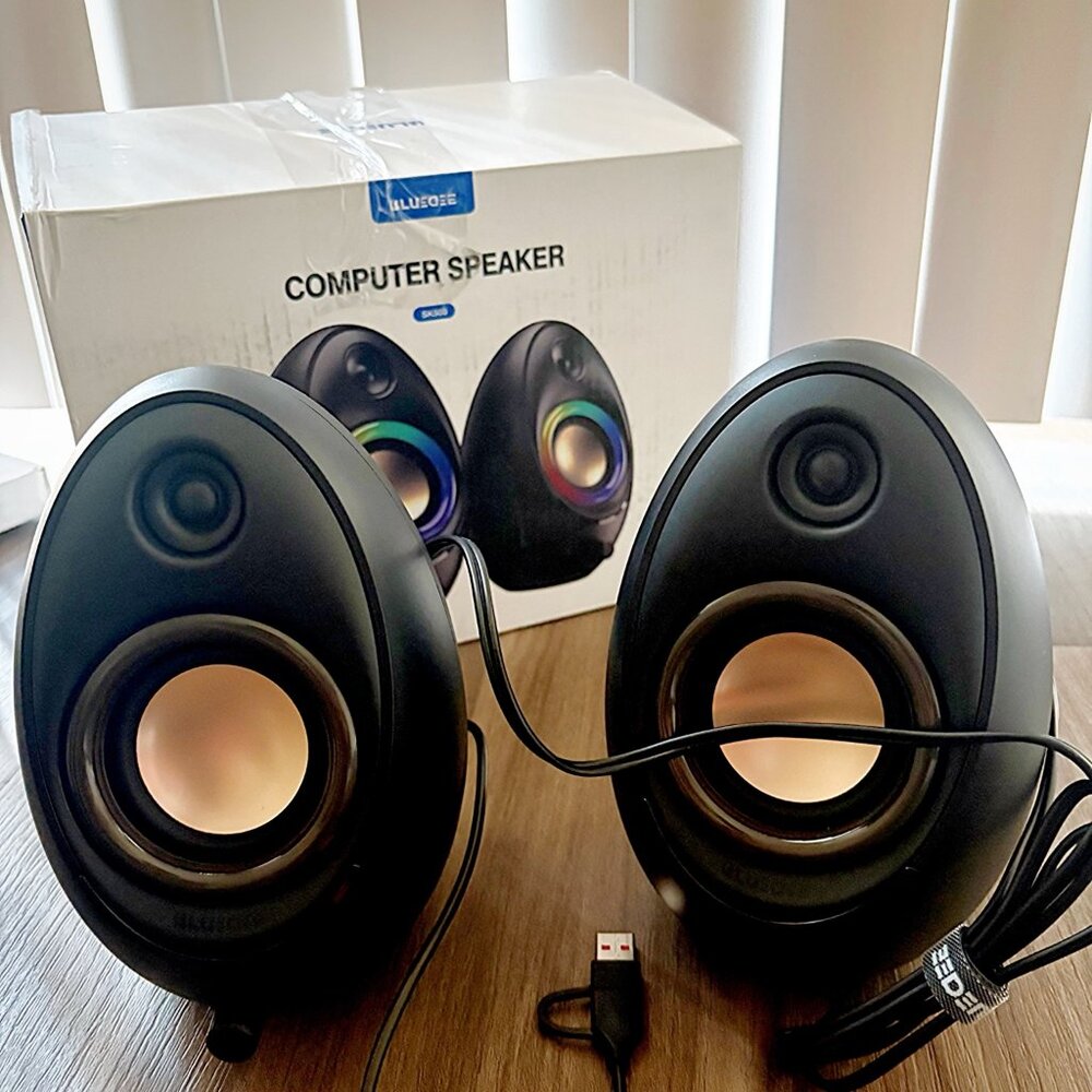 Bluedee Bluetooth Computer Speakers RGB USB Desktop PC Laptop Set